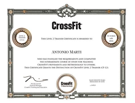 crossfit level 2 certification.